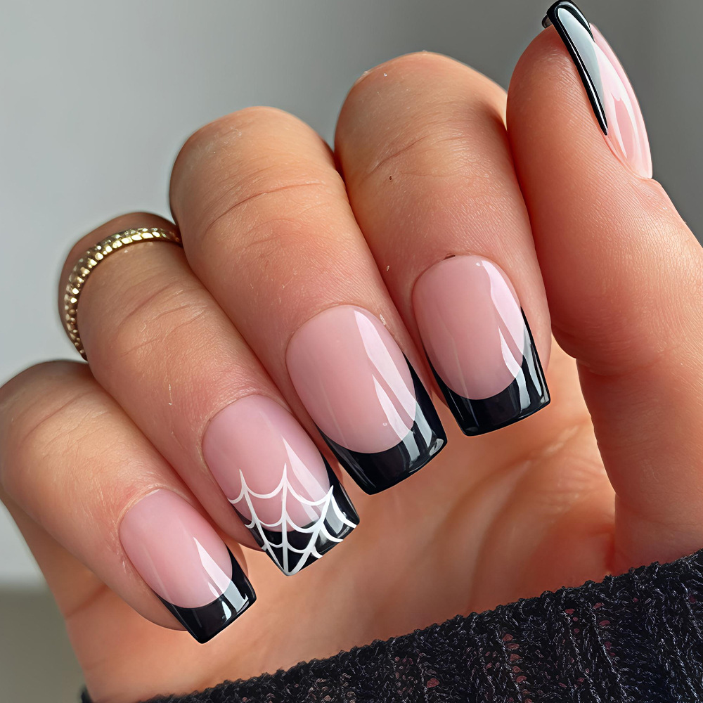 Nail Art Fake - 24 stuks Halloween opzetnagels roze schattige