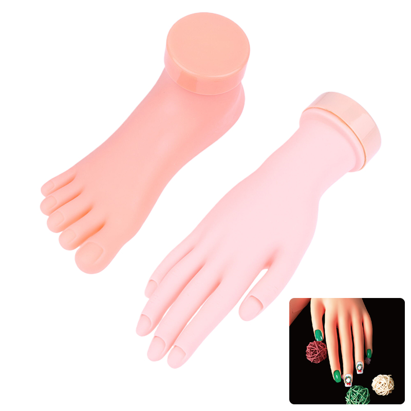 Nail Art Fake - Oefenhand van siliconen voor nagelkunsttraining, nep