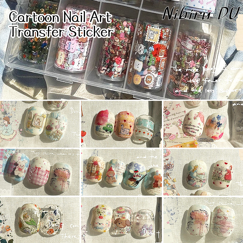 Nail Art Quotes - 10 stuks charme nagelfolie zelfklevende stickers