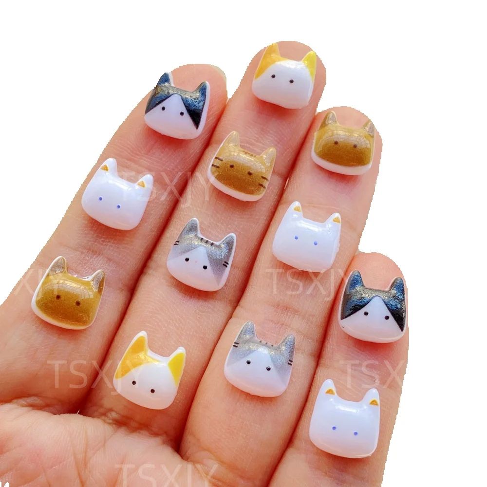 Nail Art Xmas - 50 stuks schattige mini cartoon dieren