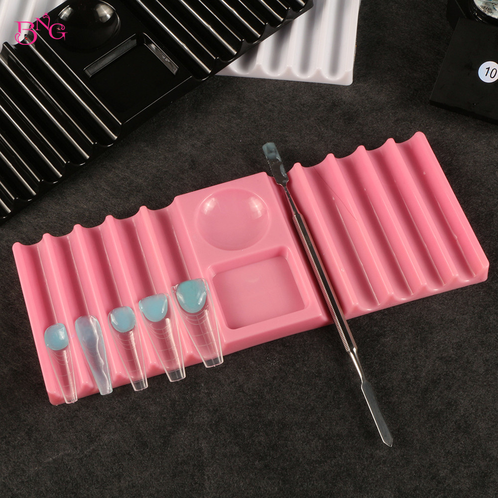 Nail Art Motif - BNG Dubbele Vormhouder Plastic Penhouder voor
