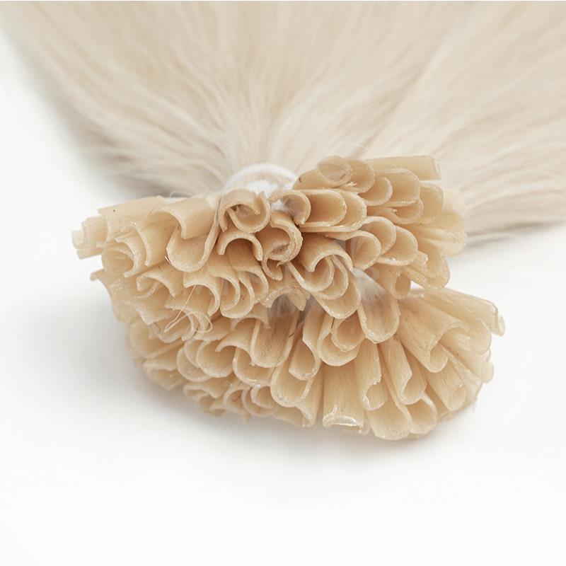 Nail Art Ombre - U Tip Hair Extensions Witte Blonde