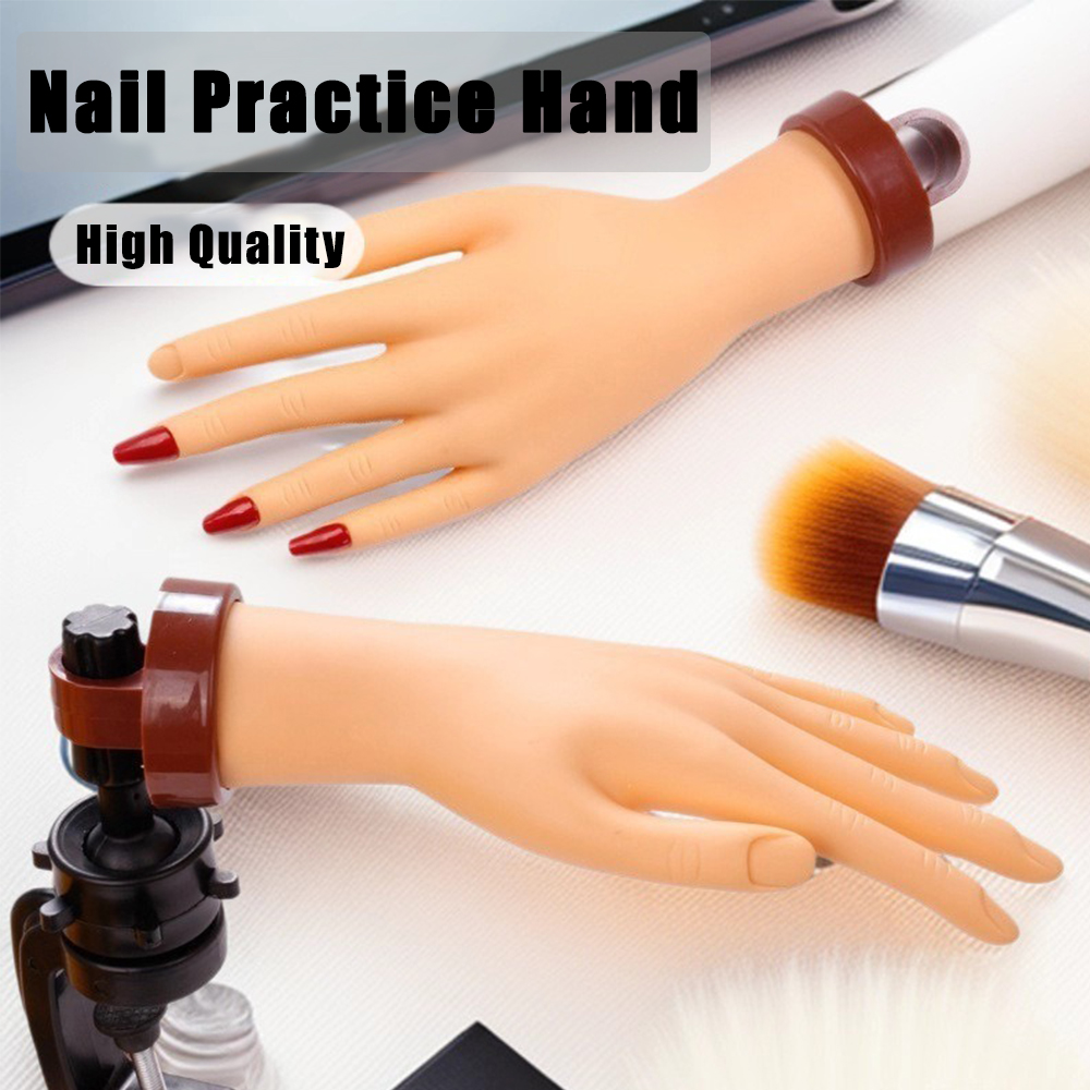 Nail Art Fake - Flexibele siliconen nageloefening Hand nepnagels voor