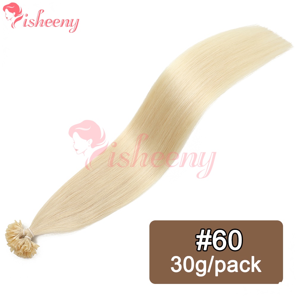 Nail Art Ombre - Isheeny Blonde U-Tip Haarverlengingen van Echt