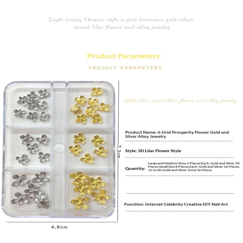 3D Alloy Nagelsticker Charms L - Nail Art Lilac recensie en prijs