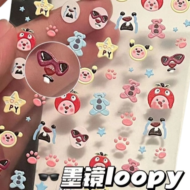 Loopy 3D reliëfsticker, transp - Nail Art Design recensie en prijs