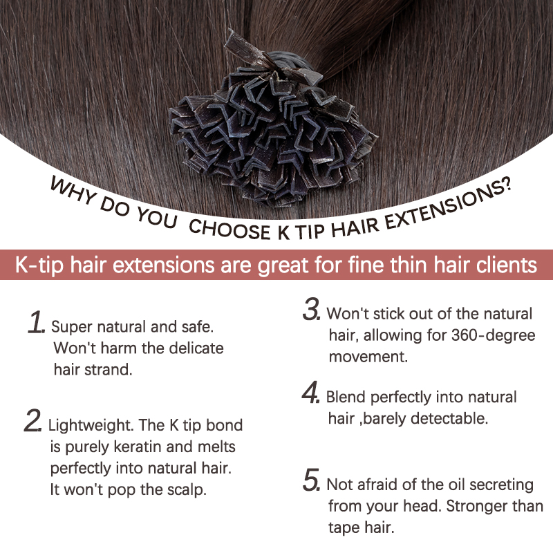 VADES K Tip Hair Extensions Me - Nail Art Ombre recensie en prijs