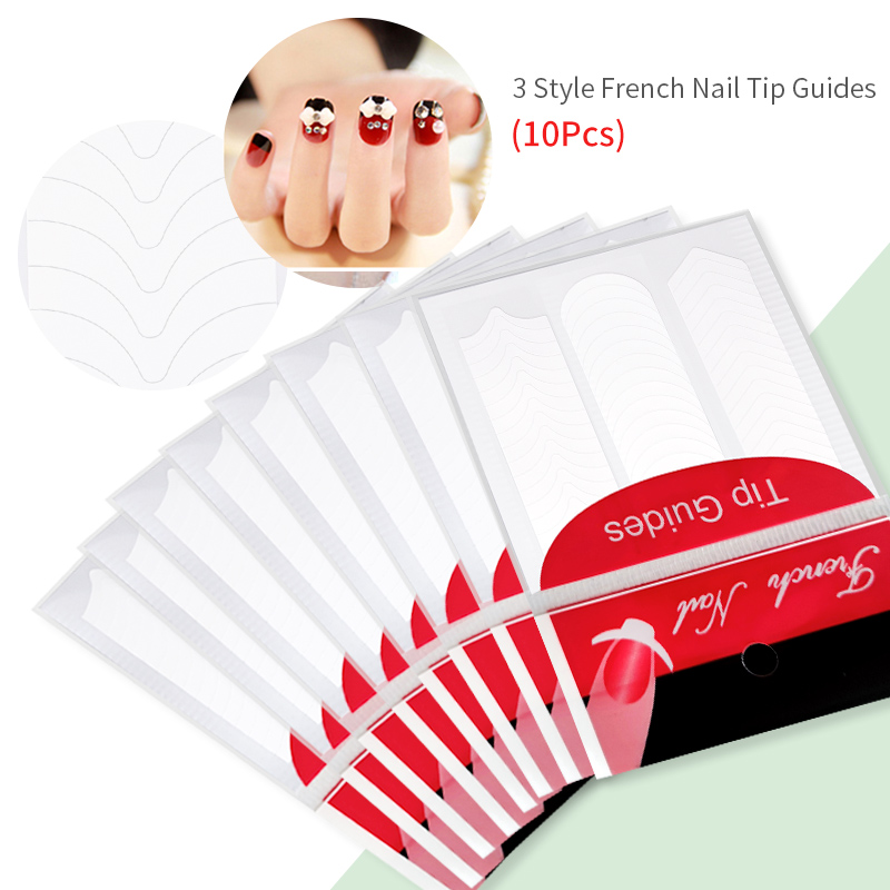 Franse Tip Manicure Stickers 1 - Nail Art Motif recensie en prijs