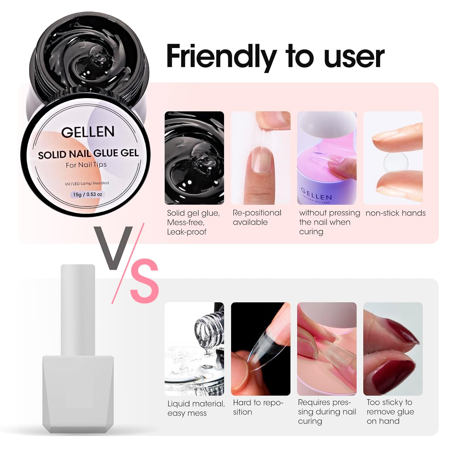 GELLEN Nail Solid Glue Builder - Nail Art Ombre recensie en prijs