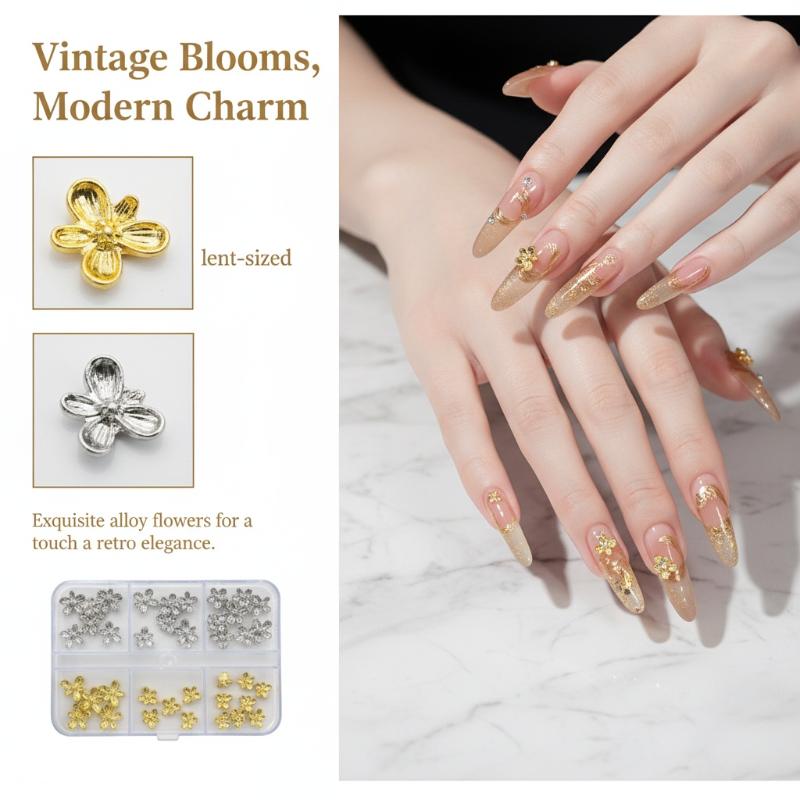 20/30 stuks 3D Alloy Bloemen N - Nail Art Lilac recensie en prijs