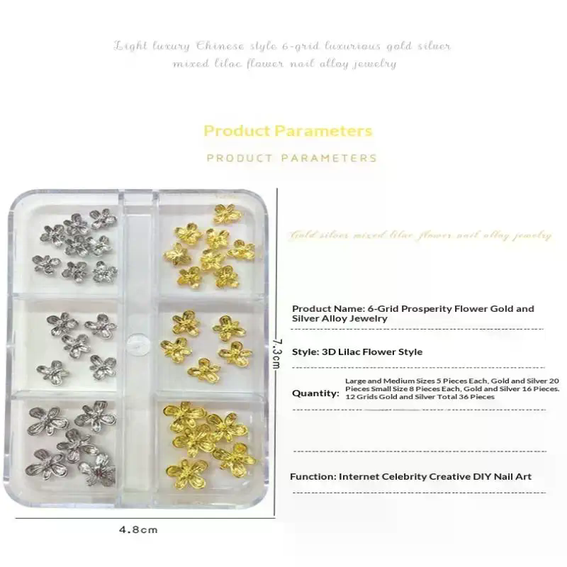 20/30 stuks 3D Alloy Bloemen N - Nail Art Lilac recensie en prijs