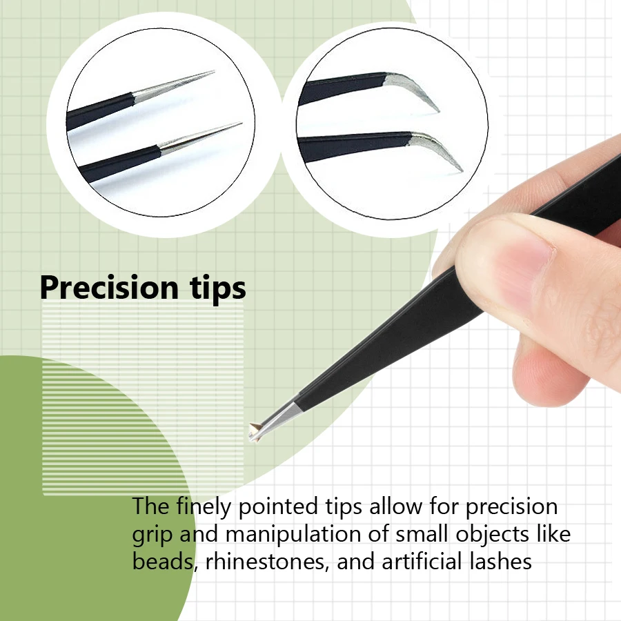 Antistatisch pincet, precisie  - Nail Art Motif recensie en prijs