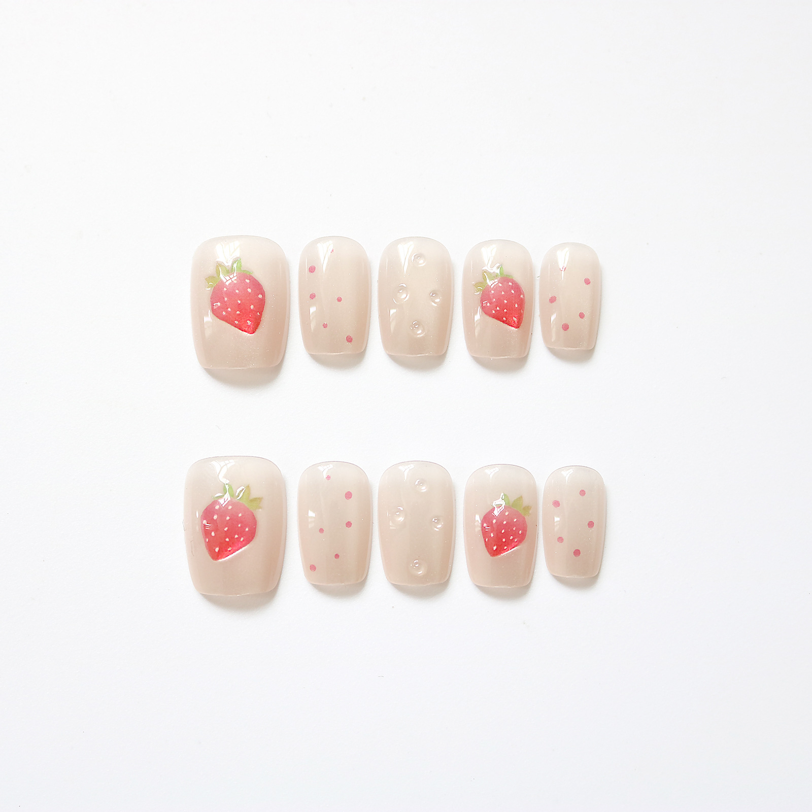 10 stuks kort vierkant Cat Eye - Nail Art Fake recensie en prijs