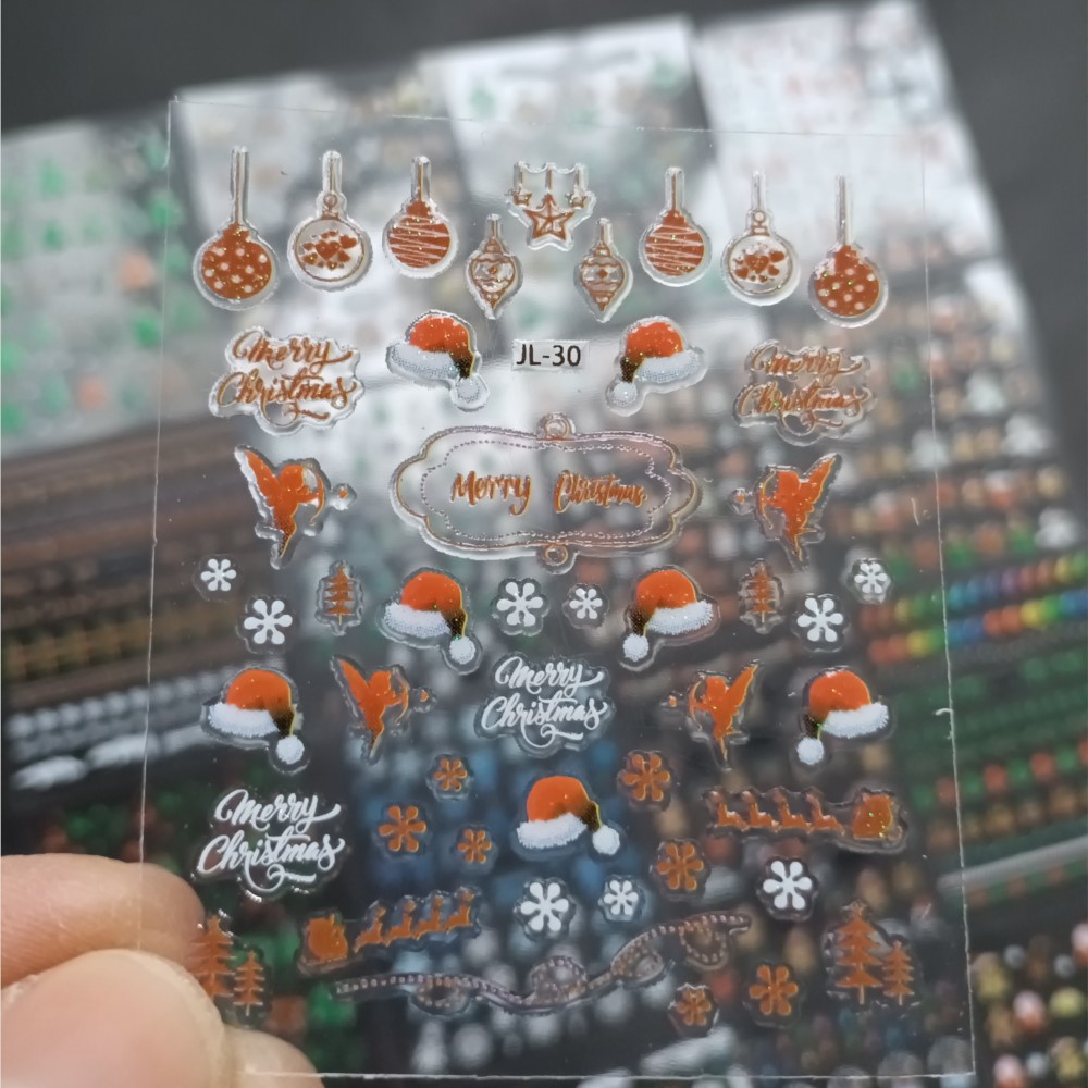 30 STKS Kerst Nail Art Sticker - Nail Art Xmas Stickers recensie en prijs
