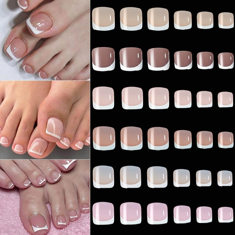 120 stuks vierkante Franse tip - Nail Art Ombre recensie en prijs