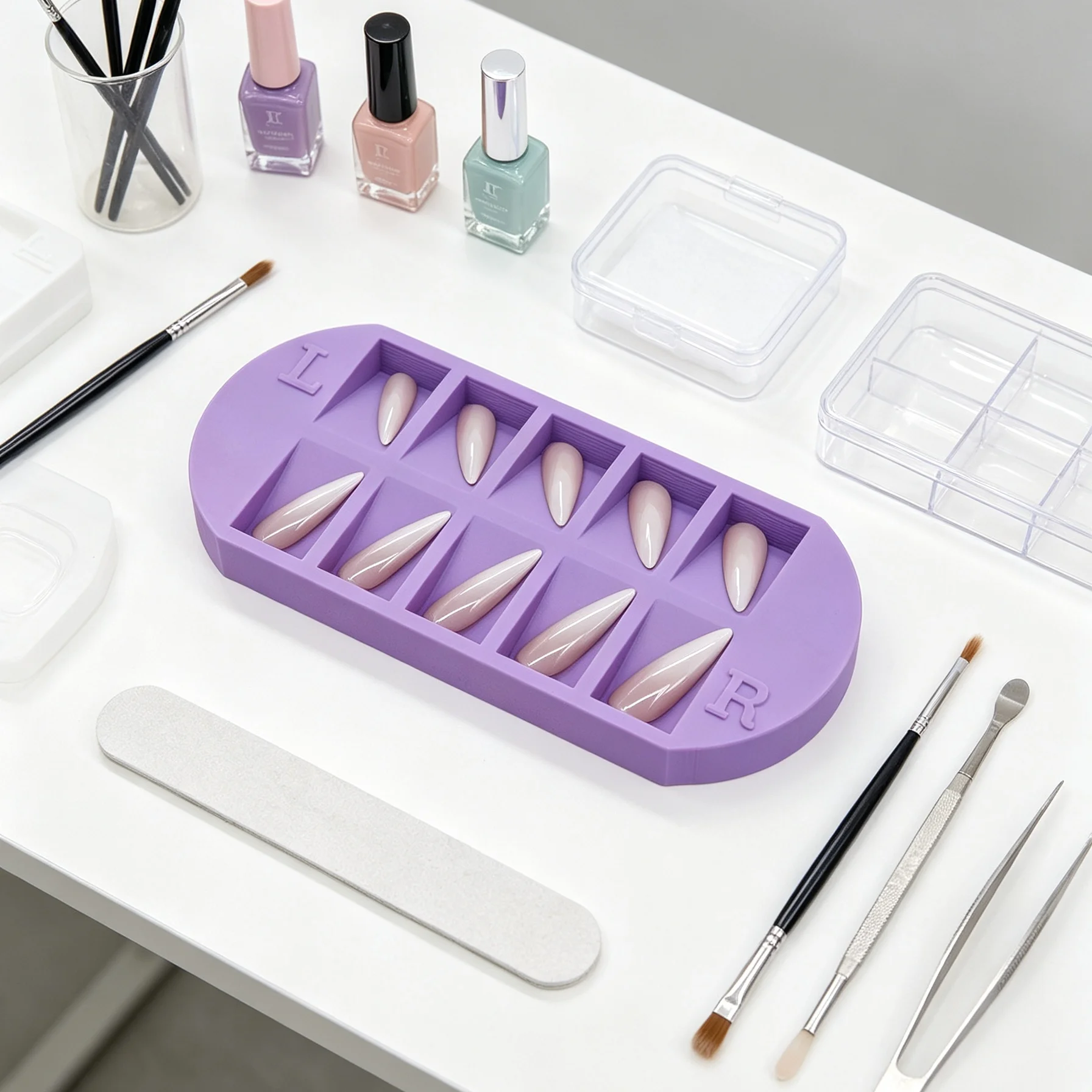 8-vakjes nageltip opbergbak me - Nail Art Quotes recensie en prijs