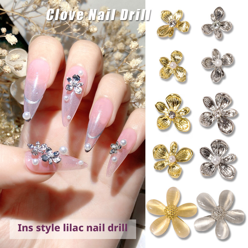 10 Stuks Y2K Lila Bloem 3D Nag - Nail Art Lilac recensie en prijs