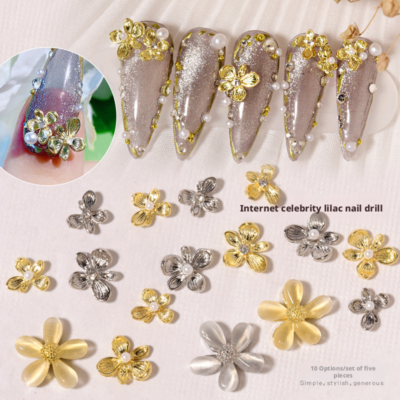 10 Stuks Y2K Lila Bloem 3D Nag - Nail Art Lilac recensie en prijs
