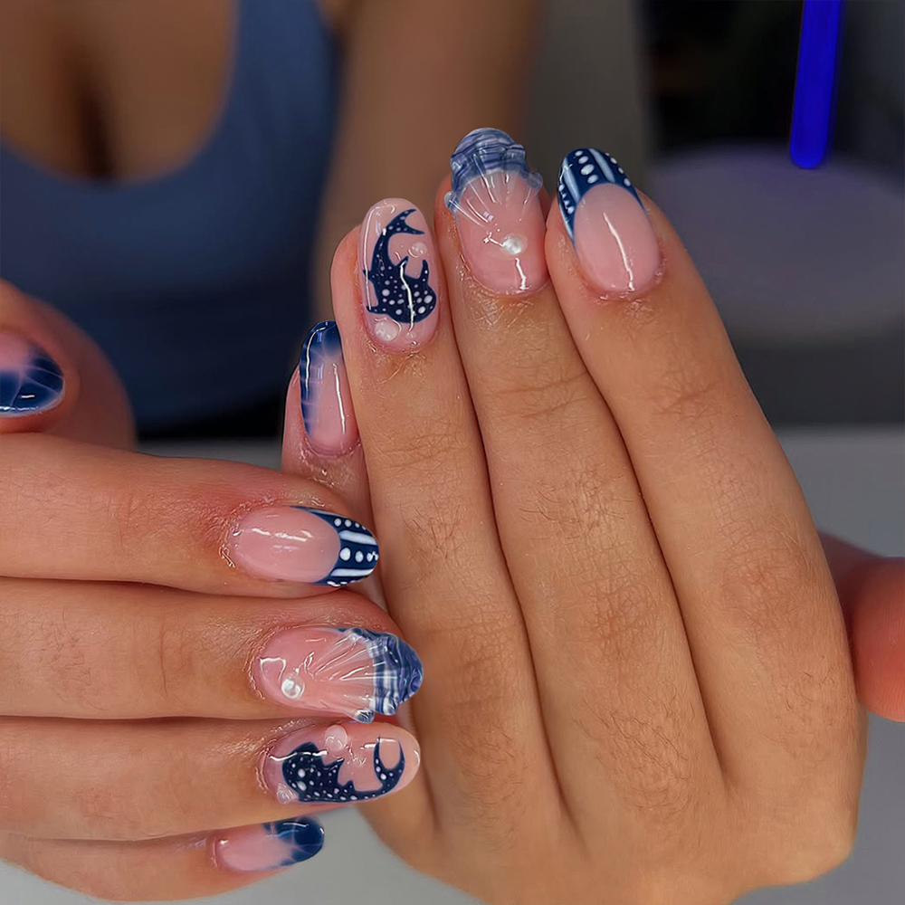 24 stuks amandelvormige 3D-gel - Nail Art Fake recensie en prijs