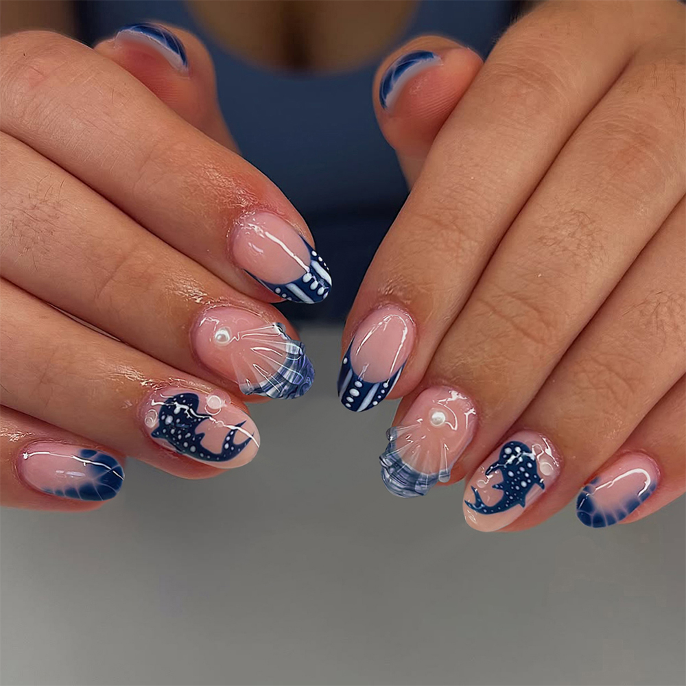 24 stuks amandelvormige 3D-gel - Nail Art Fake recensie en prijs