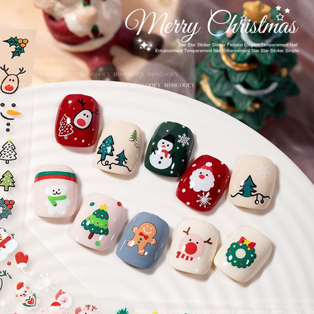 30 vellen kerstnagelstickers z - Nail Art Xmas Stickers recensie en prijs