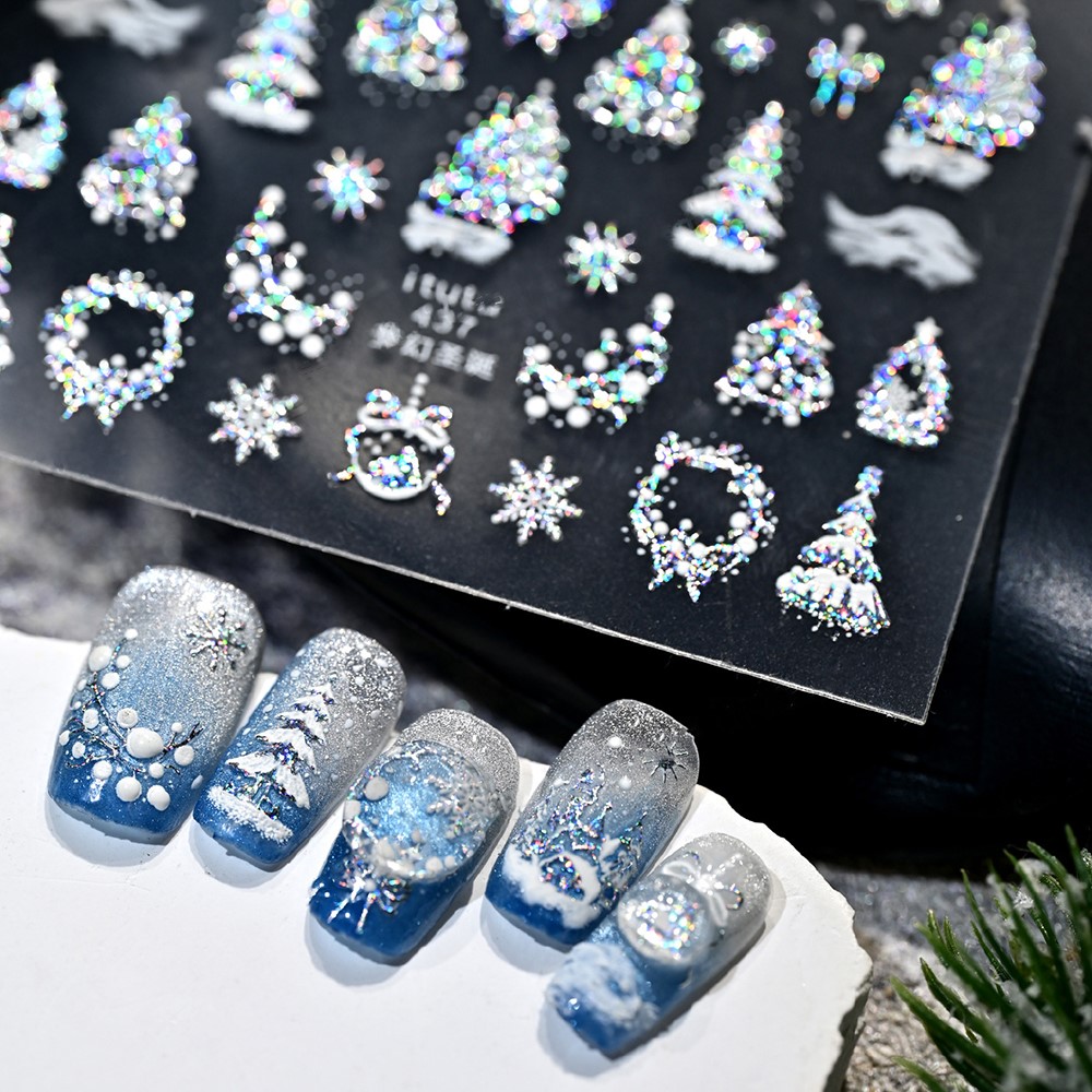 5D reliëf gouden kasteel/sling - Nail Art Xmas recensie en prijs
