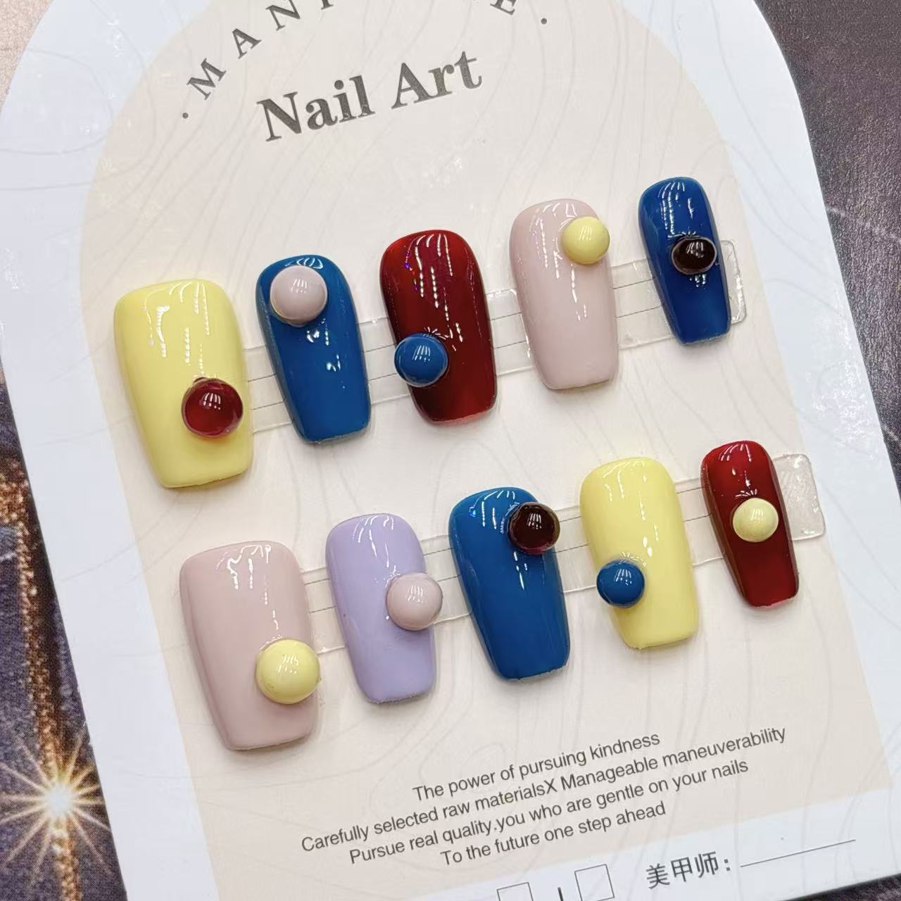 Kleurrijke kleurrijke coole en - Nail Art Fake recensie en prijs