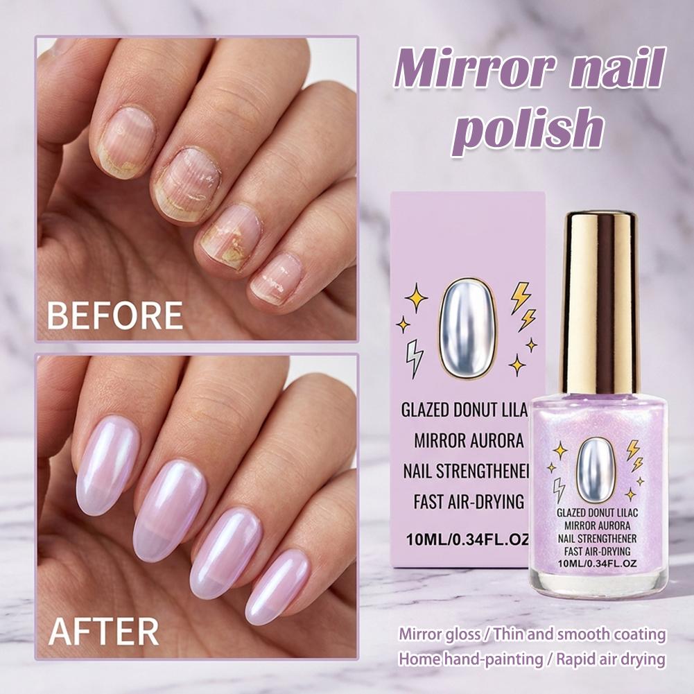 Geglazuurde Lila Nagellak Mirr - Nail Art Lilac recensie en prijs