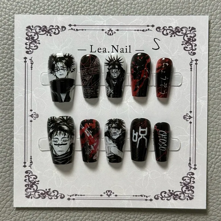 Gojo Satoru Manicure Cat's Eye - Nail Art Motif recensie en prijs