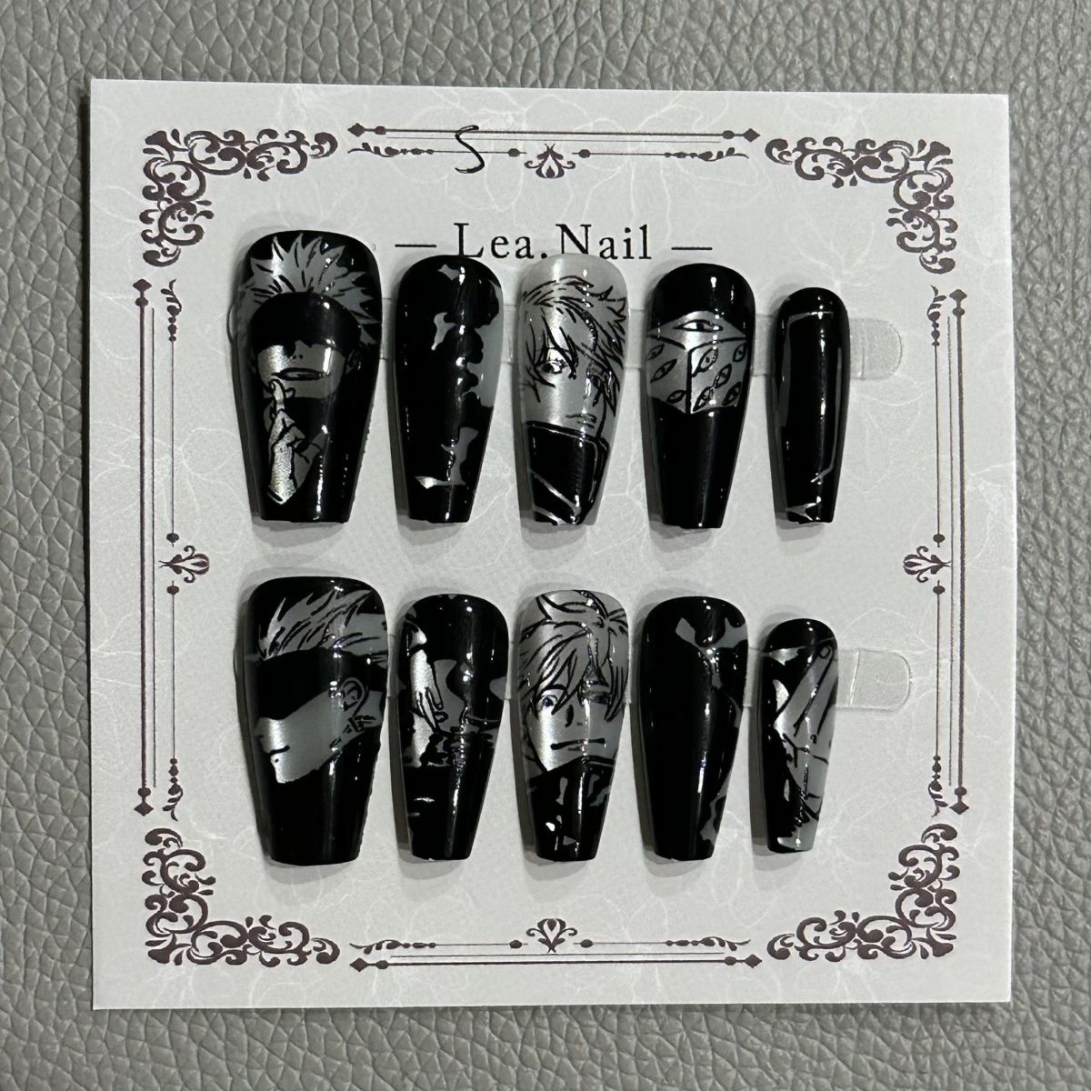 Gojo Satoru Manicure Cat's Eye - Nail Art Motif recensie en prijs