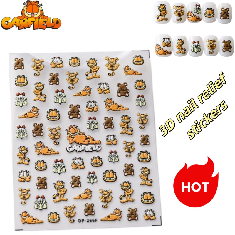 Cartoon Garfield Ins Style nag - Nail Art Motif recensie en prijs