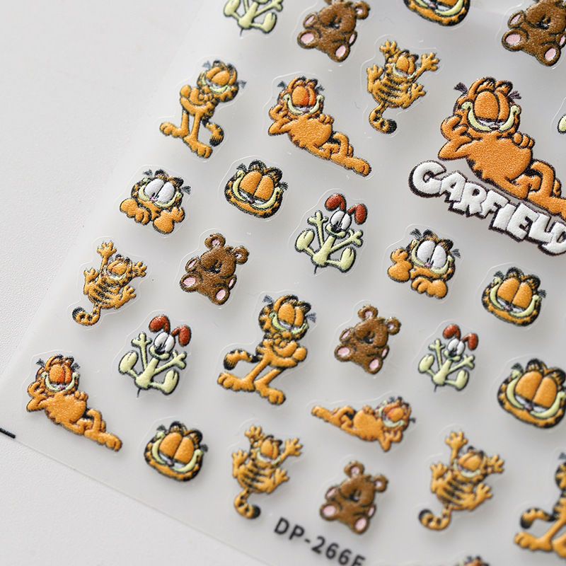 Cartoon Garfield Ins Style nag - Nail Art Motif recensie en prijs