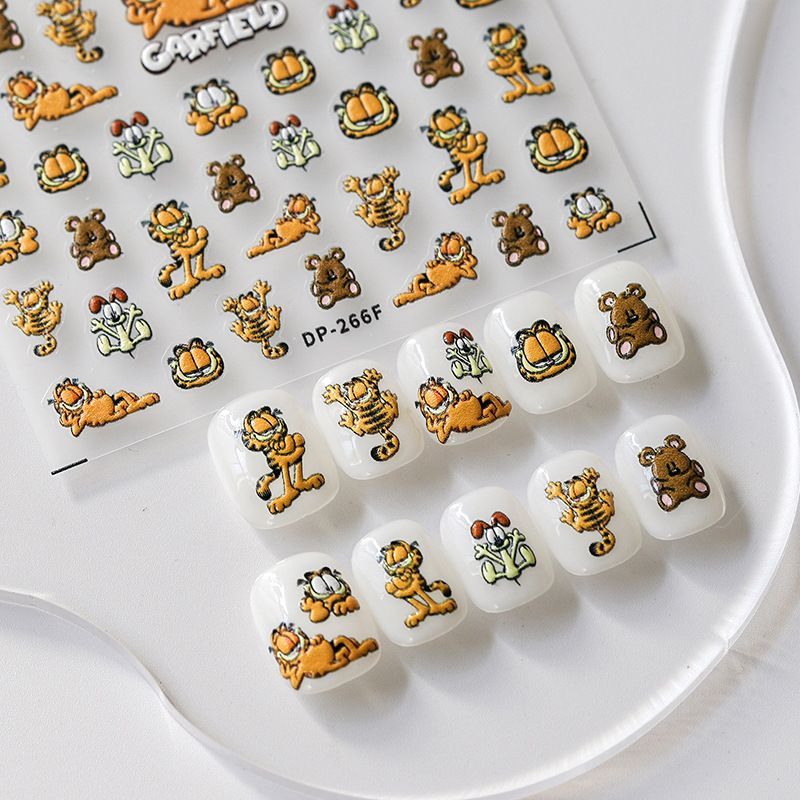Cartoon Garfield Ins Style nag - Nail Art Motif recensie en prijs