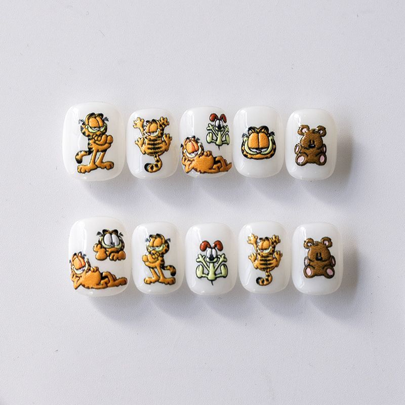 Cartoon Garfield Ins Style nag - Nail Art Motif recensie en prijs