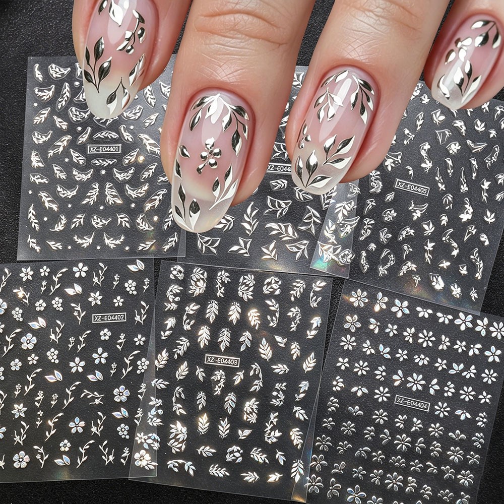6 stks/set Glanzende Metalen B - Nail Art Quotes recensie en prijs