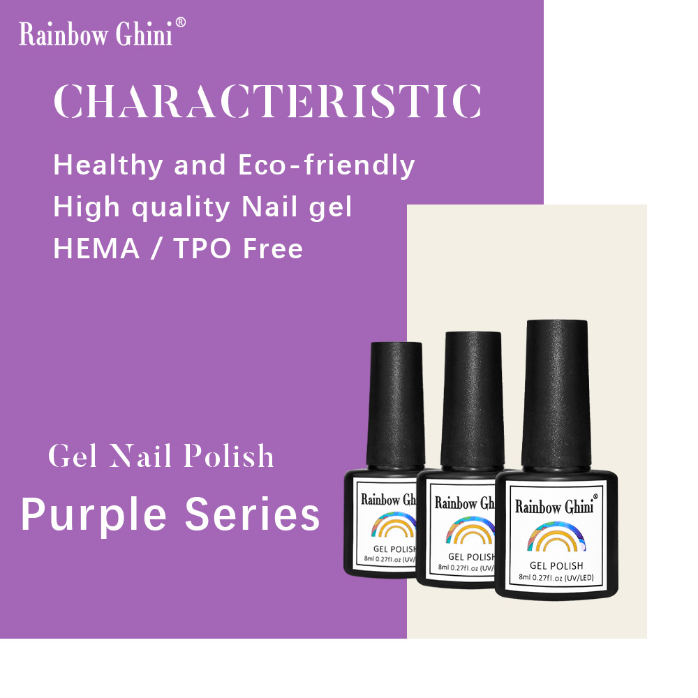 Rainbow Ghini 8ml Paarse Serie - Nail Art Lilac recensie en prijs